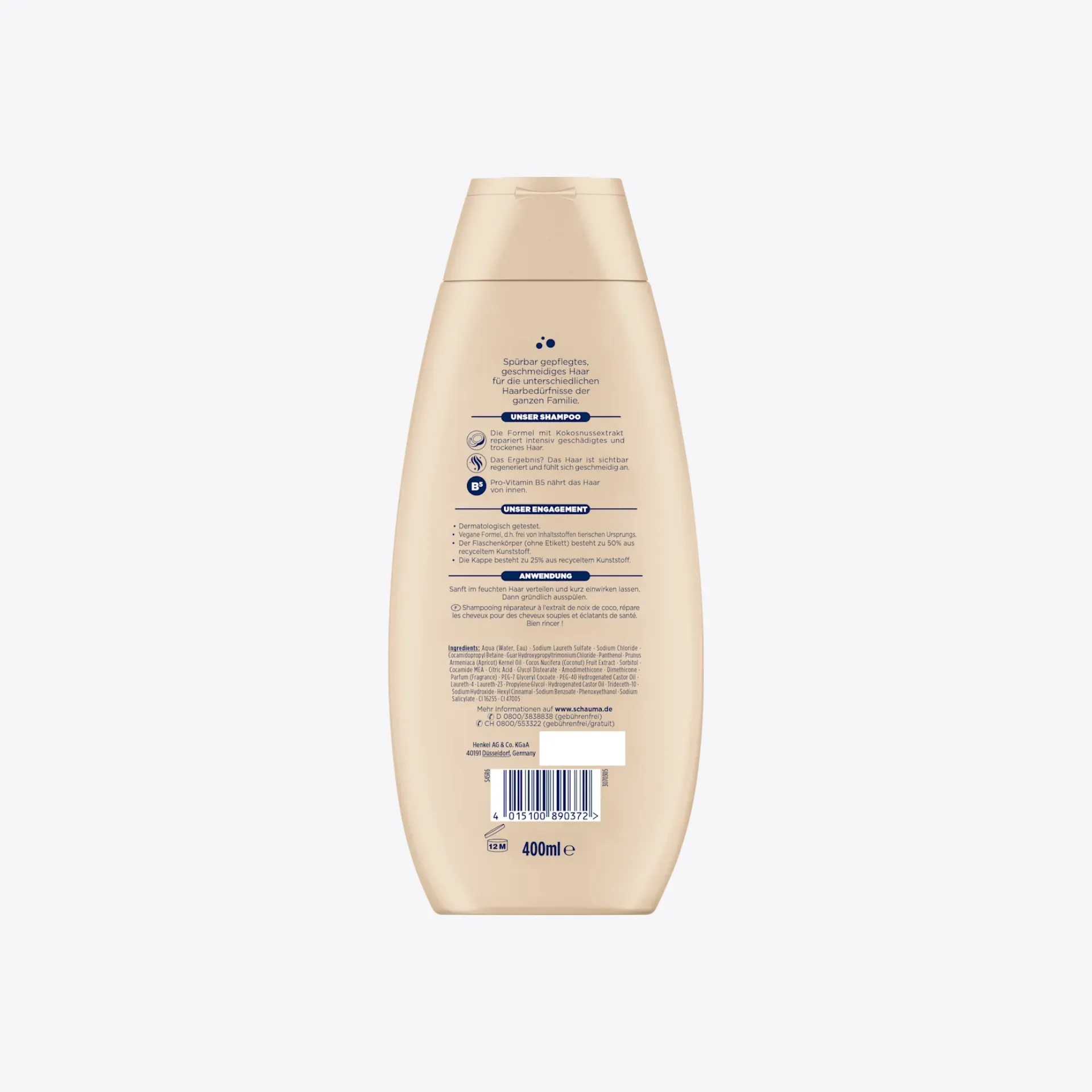 Dầu gội phục hồi và chăm sóc, 400 ml - Ảnh 2