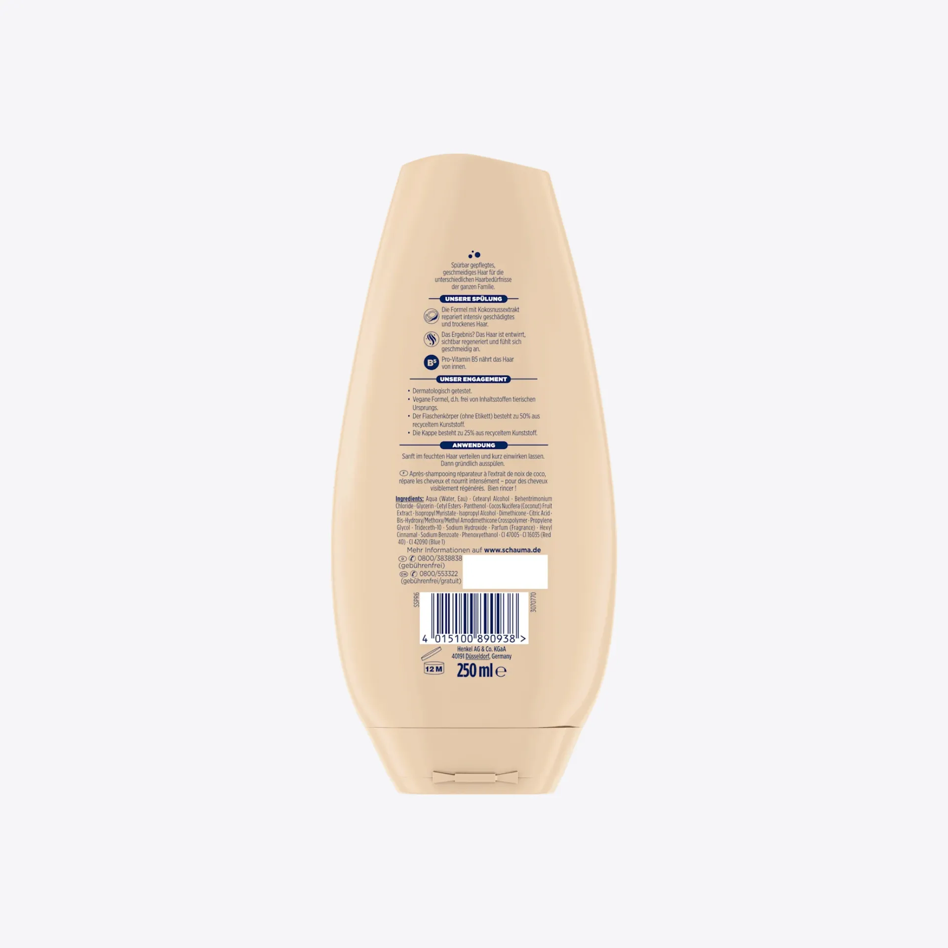 Dầu xả phục hồi và chăm sóc, 250 ml - Ảnh 2