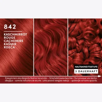 Kem nhuộm màu đậm đặc 842 Màu đỏ Cashmere, 1 hộp - Ảnh 14