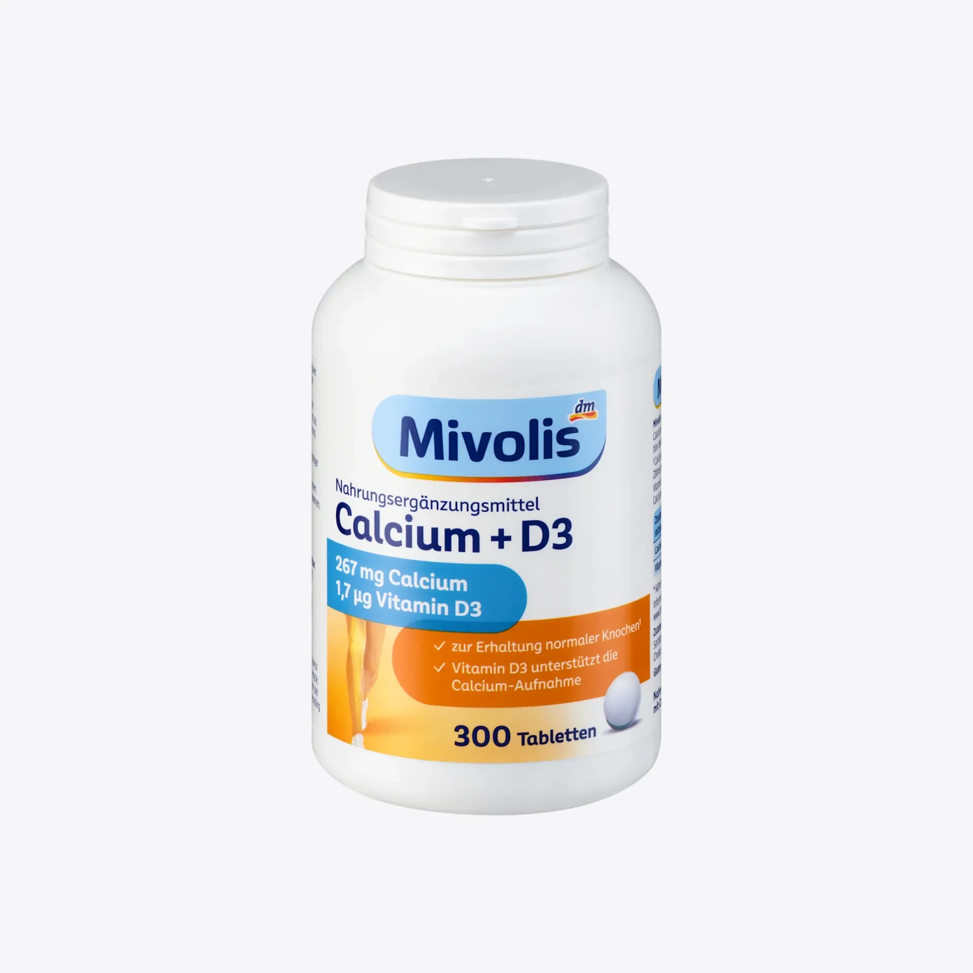 Viên uống bổ xung Canxi + Vitamin D3, 300 viên 264 g